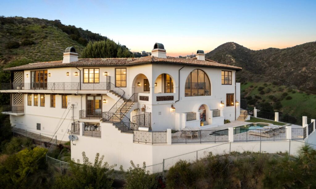 Luxury residential addiction treatment center located on a private hillside with serene surroundings